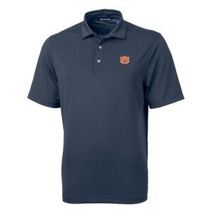 Auburn Tigers Cutter & Buck Virtue Eco Pique Recycled Polo - Navy